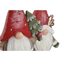 Christmas bauble Home ESPRIT White Red Gnome 25 x 11,5 x 38 cm (2 Units)