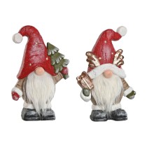 Décorations de Noël Home ESPRIT Blanc Rouge Gnome 25 x 11,5 x 38 cm (2 Unités)