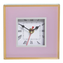 Horloge de table Alexandra House Living Rose Verre 14 x 14 x 4 cm