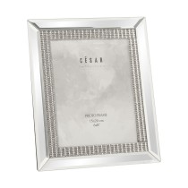 Cadre photo Alexandra House Living Gris Verre Miroir 15 x 20 x 2 cm