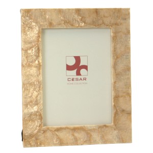 Photo frame Alexandra House Living Brown Mother of pearl 22 X 1 X 27 CM