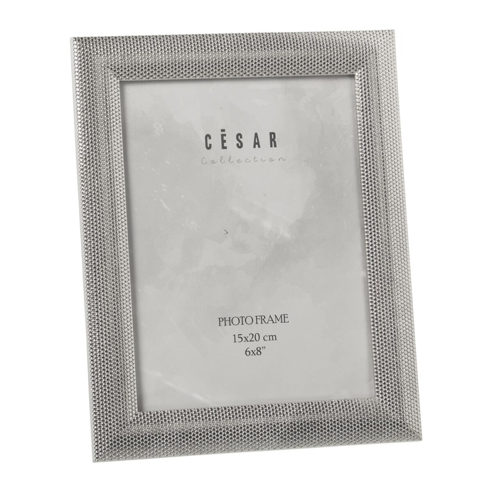 Photo frame Alexandra House Living Grey Metal 15 x 20 x 2 cm