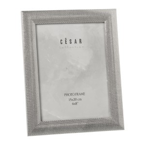 Photo frame Alexandra House Living Grey Metal 15 x 20 x 2 cm