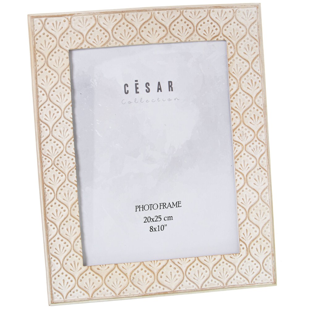 Cadre photo Alexandra House Living Blanc Plastique 26 x 1 x 30 cm