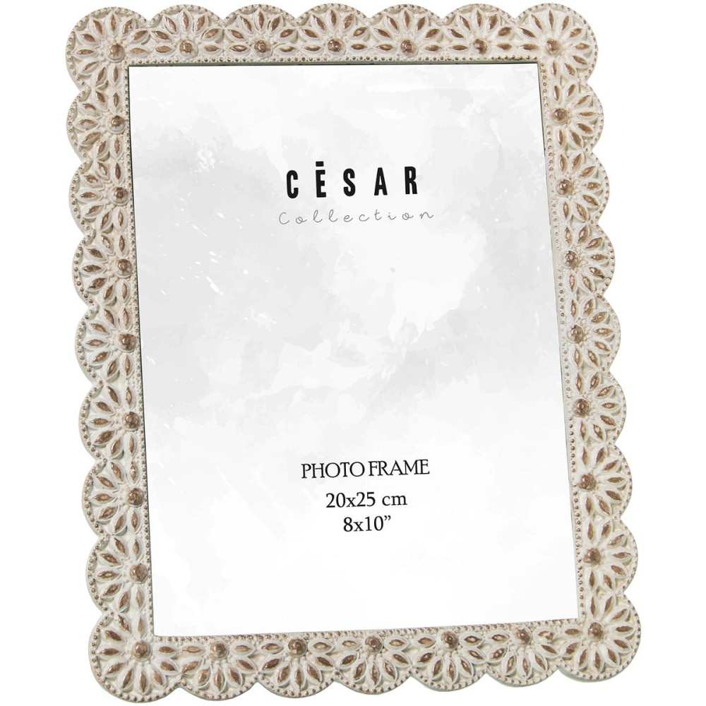 Photo frame Alexandra House Living White Plastic 23 x 1 x 28 cm