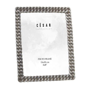 Photo frame Alexandra House Living Silver Plastic 17 x 1 x 22 cm