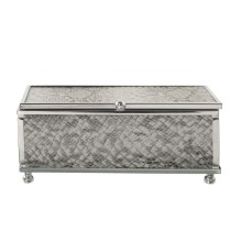 Jewelry box Alexandra House Living Grey Crystal 15 x 6 x 10 cm