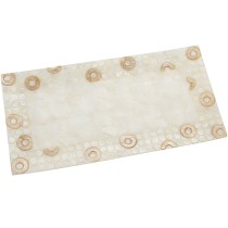 Centre de Table Alexandra House Living Marron Nacre noire 40 x 1 x 20 cm