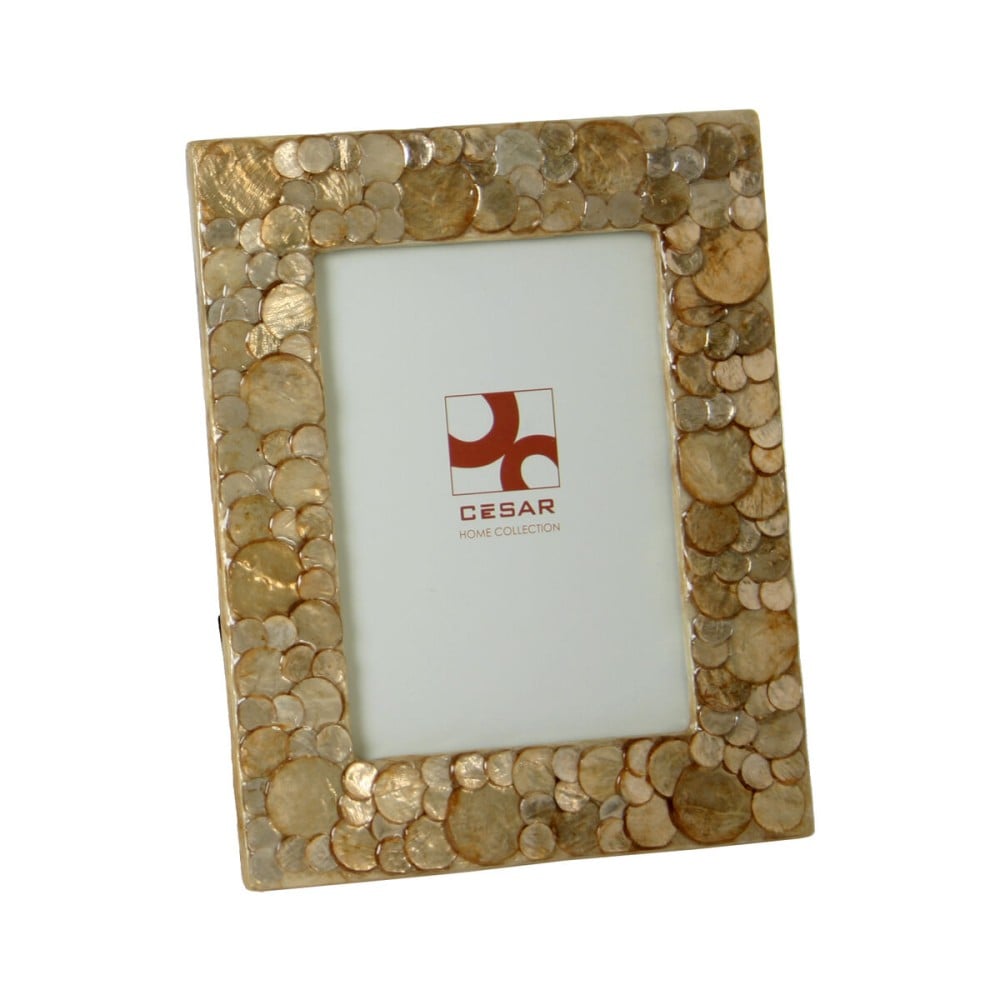 Photo frame Alexandra House Living Brown Mother of pearl 19 x 1 x 24 cm