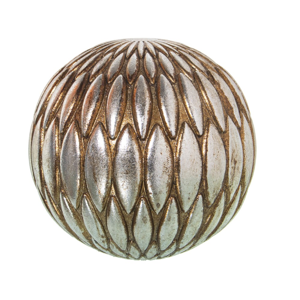 Boule Décorative Alexandra House Living Argenté Résine Plastique 9 x 9 x 9 cm