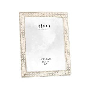 Photo frame Alexandra House Living White Plastic 13 x 1 x 18 cm