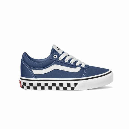 Chaussures casual enfant Vans Ward YT Checker Sidewall Stv Bleu