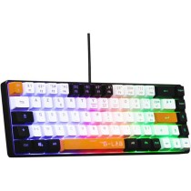 Tastatur The G-Lab KEYZ HYDROGEN Weiß Qwerty Spanisch