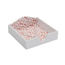 Porte-serviettes Versa Amore Bois 18 x 7 x 18 cm