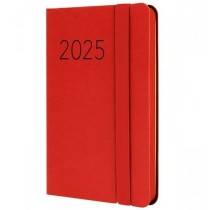 Agenda Finocam FLEXI Rouge Mini 8,2 x 12,7 cm 2025 Lisse