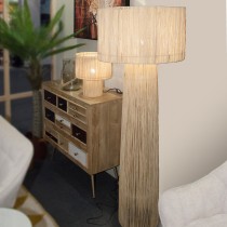 Lampe de bureau Alexandra House Living Beige Naturel osier Rotin Fibre naturelle 40 W 40 x 55 x 40 cm