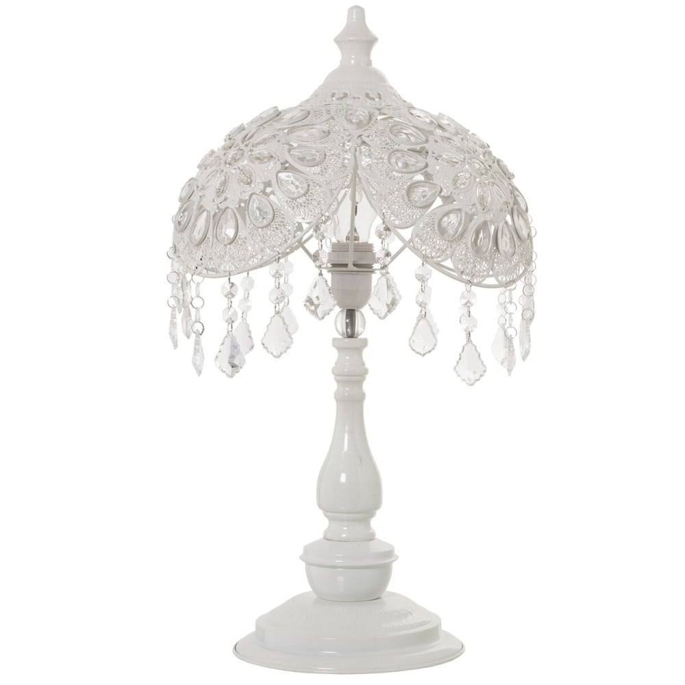 Tischlampe Alexandra House Living Weiß Metall 40 W 35 x 60 x 35 cm