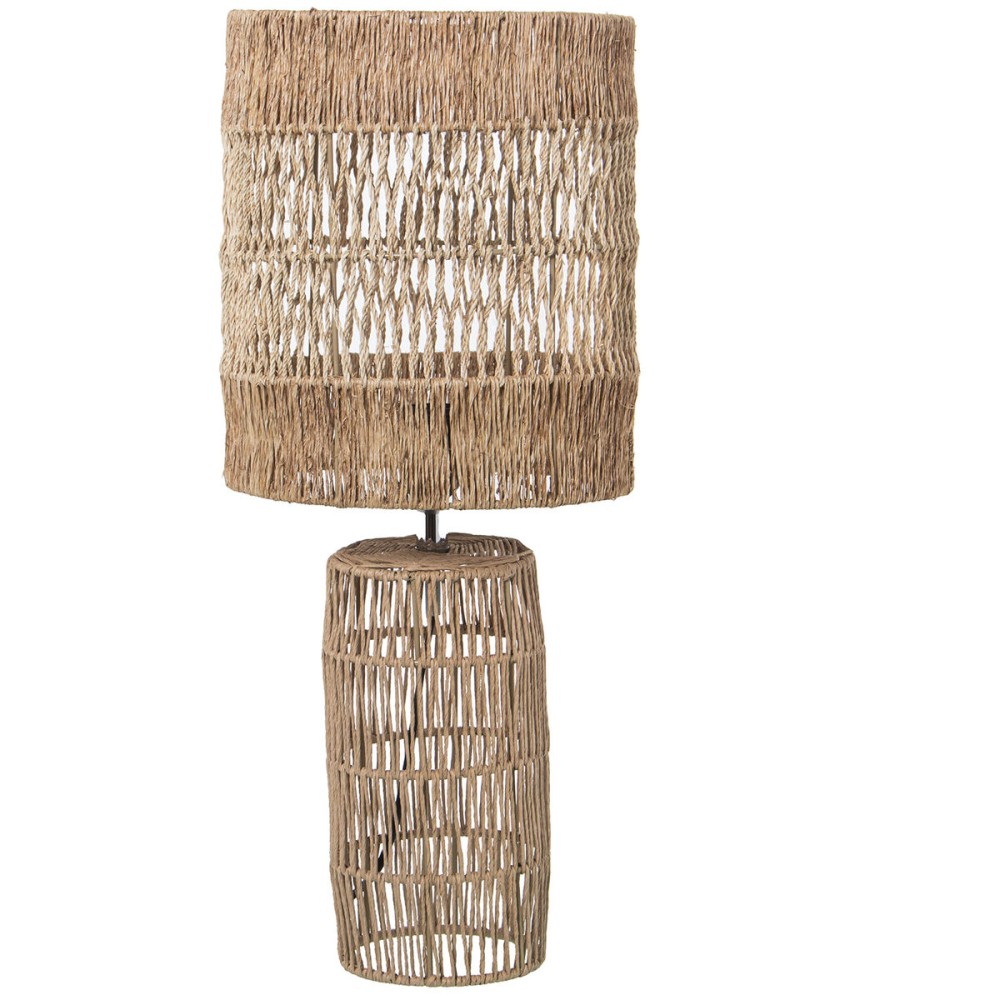 Desk lamp Alexandra House Living Brown Rattan Natural Fibre 40 W 25 x 210 x 60 cm