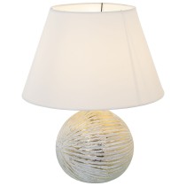 Tischlampe Alexandra House Living Weiß Gold aus Keramik 40 W 35 x 43 x 35 cm