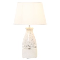 Lampe de bureau Alexandra House Living Blanc Argenté Céramique 60 W 14 x 35 x 15 cm