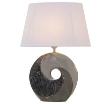 Lampe de bureau Alexandra House Living Noir Gris Multicouleur Argenté Céramique 40 W 32 x 44 x 20 cm