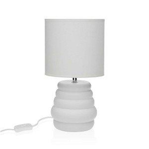 Lampe de bureau Versa Blanc Céramique 40 W 17 x 32,2 cm