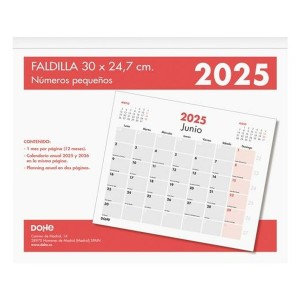 Calendrier de bureau DOHE Multicouleur 30 x 24,7 cm 2025