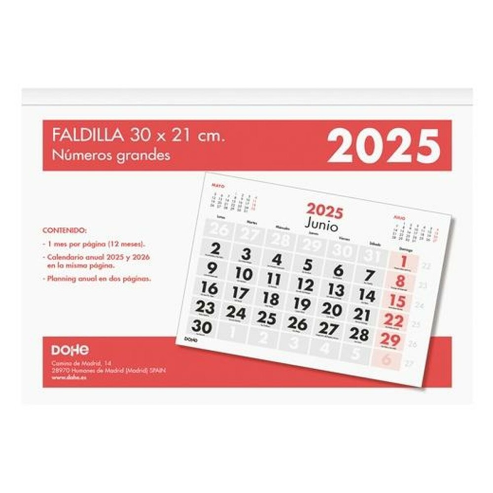 Tischkalender DOHE Bunt 30 x 21 cm 2025