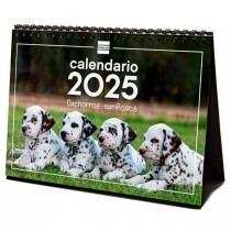 Calendrier de bureau Finocam CACHORROS CARIÑOSOS Multicouleur Papier 21 x 15 cm 2025