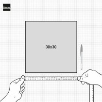 calendrier mural Finocam Papier 2025 30 x 30 cm