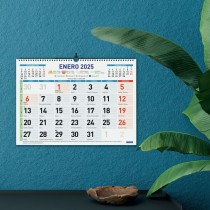 calendrier mural Finocam Multicouleur Papier 2025 43 x 31 cm