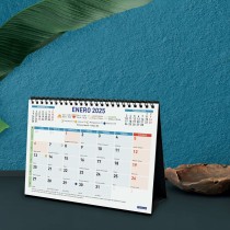 Desktop Calendar Finocam Multicolour Paper 21 x 15 cm 2025