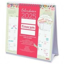 Calendrier de bureau Finocam DESIGN Multicouleur Papier 19 x 19 cm 2025