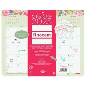 calendrier mural Finocam Multicouleur Papier 2025 25 x 20 cm