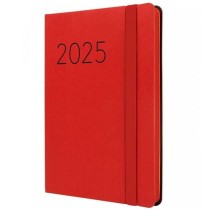 Diary Finocam FLEXI Red 11,8 x 16,8 cm 2025 Smooth