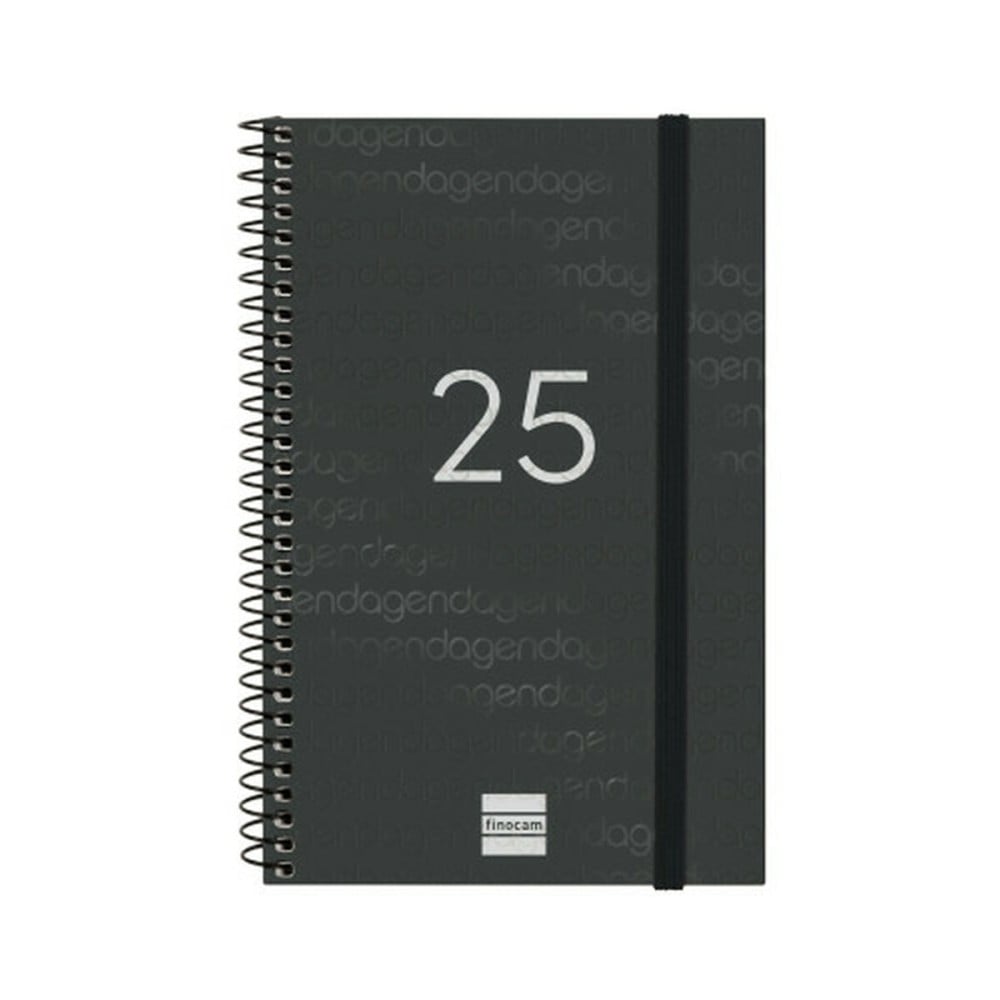 Agenda Finocam YEAR Noir 11,7 x 18,1 cm 2025