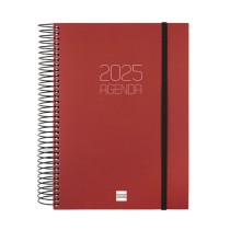 Diary Finocam OPAQUE Burgundy A5 15,5 x 21,2 cm 2025