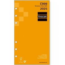 Recharge pour agenda Finocam CLASSIC C999 609 2025 9,4 x 17,1 cm