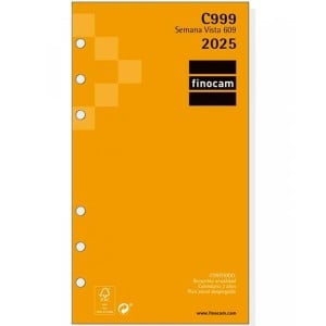 Diary Refill Finocam CLASSIC C999 609 2025 9,4 x 17,1 cm