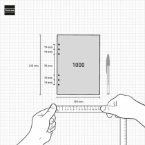 Diary Refill Finocam R1093 1000 2025 15,5 x 21,5 cm