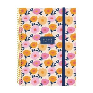 Diary Finocam DESIGN COLLECTION A5 15,5 x 21,2 cm 2025 Floral