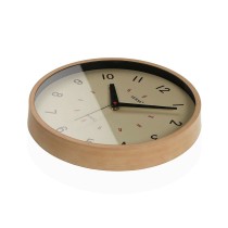 Horloge Murale Versa Beige Plastique 4 x 30 x 30 cm