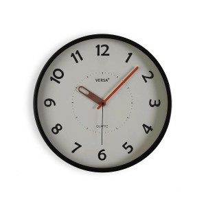 Wall Clock Versa Black Plastic 4 x 30 x 30 cm