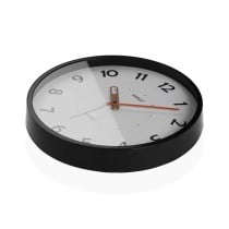 Horloge Murale Versa Noir Plastique 4 x 30 x 30 cm