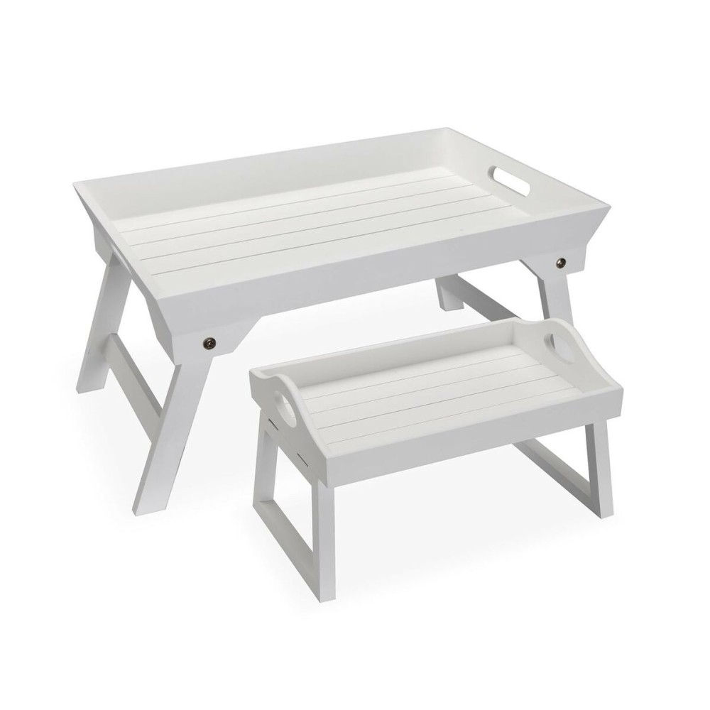 Jeux de plateaux Versa Blanc Bois MDF 32 x 24 x 48 cm