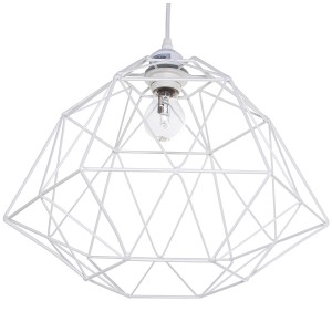 Ceiling Light Alexandra House Living White Metal 60 W 40 x 28 x 40 cm