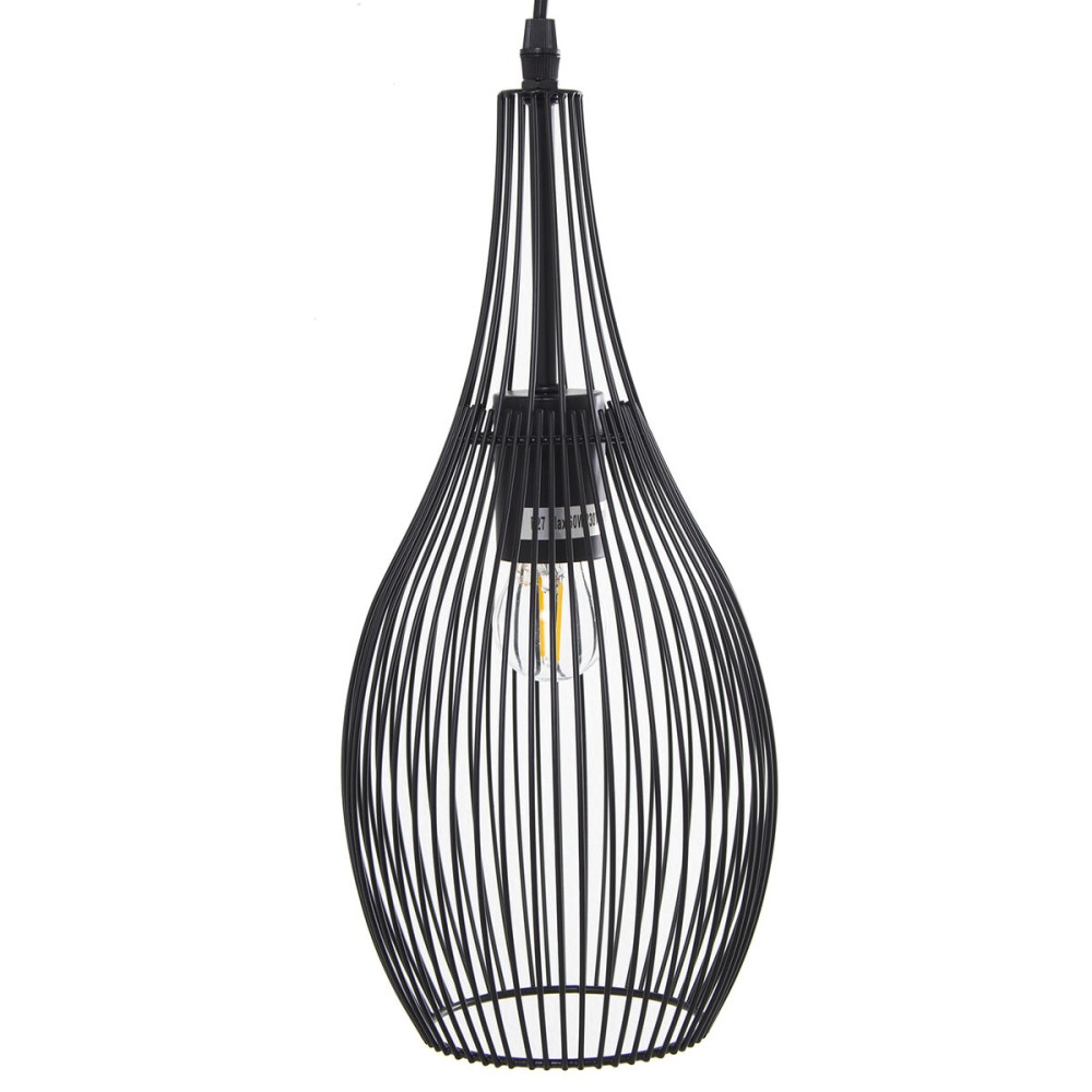 Suspension Alexandra House Living Noir Métal 60 W 17 x 37 x 17 cm