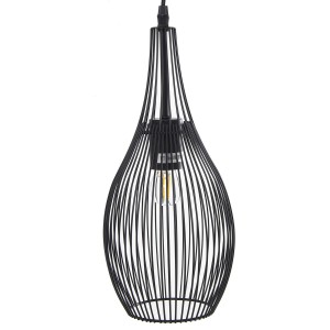 Ceiling Light Alexandra House Living Black Metal 60 W 17 x 37 x 17 cm