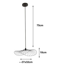 Ceiling Light Alexandra House Living Black Metal 60 W 37 x 10 x 32 cm