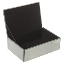 Boîte à bijoux Alexandra House Living Gris Verre Miroir 20 x 6 x 13 cm